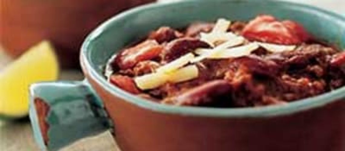 Simple Turkey Chili with Kidney Beans